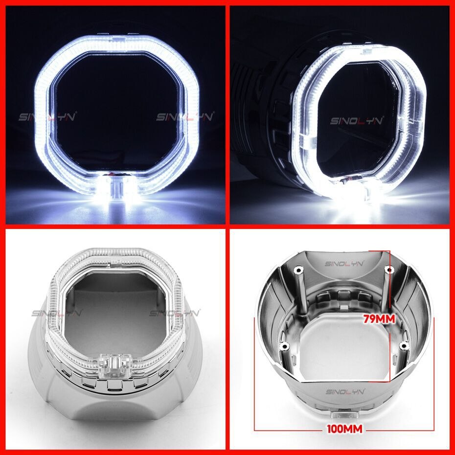 حلقة ضوء مربع (أقواس إضاءة LED مربعة للسيارات)